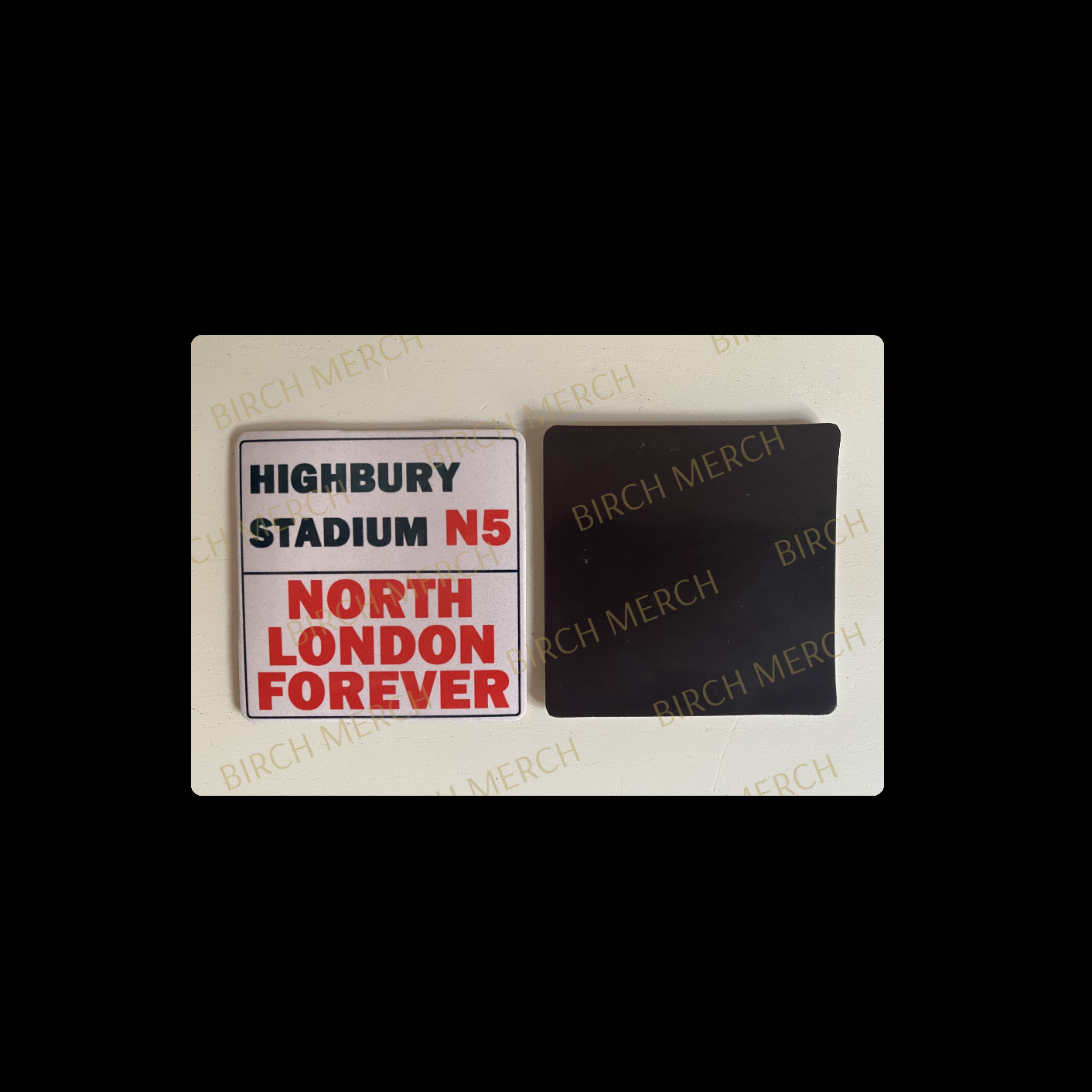 Arsenal Highbury Stadium N5 North London Forever Sign Square Magnet 6.5cm x 6.5cm