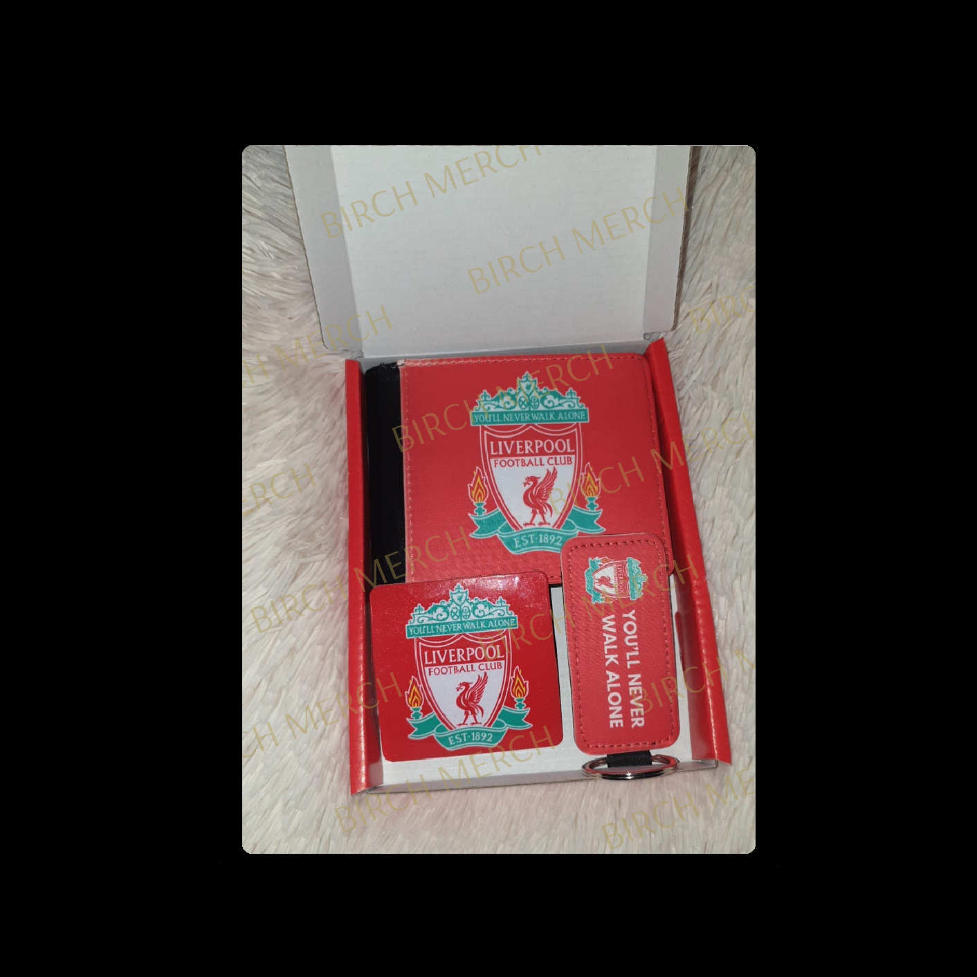 Liverpool Badge PU Material Wallet Gift Box Set 1