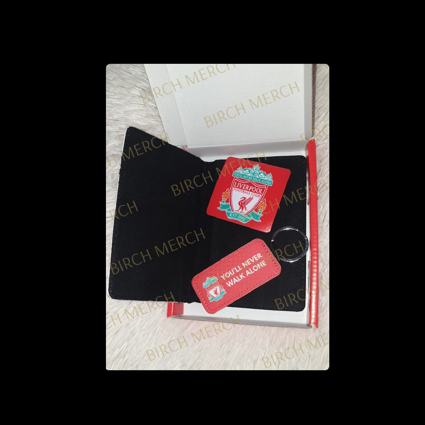 Liverpool Badge PU Material Passport Holder Wallet Gift Box Set 1