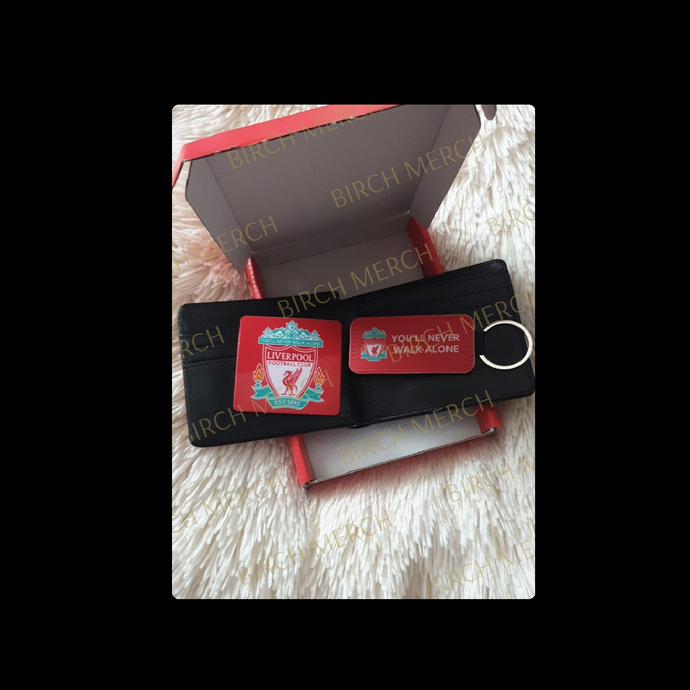Liverpool Badge PU Material Wallet Gift Box Set 1