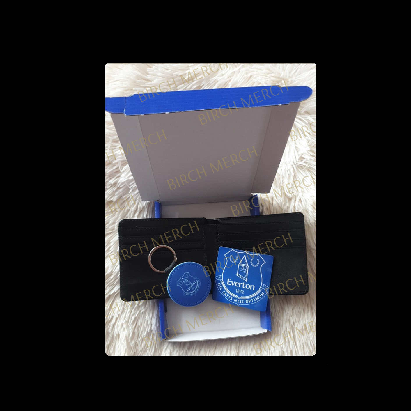 Everton Badge PU Material Wallet Gift Box Set