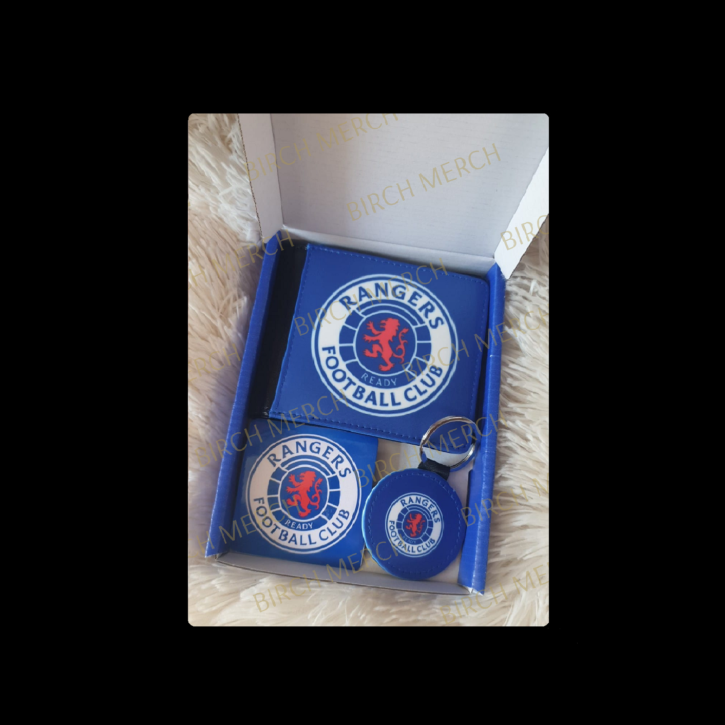 Glasgow Rangers Badge PU Material Wallet Gift Box Set