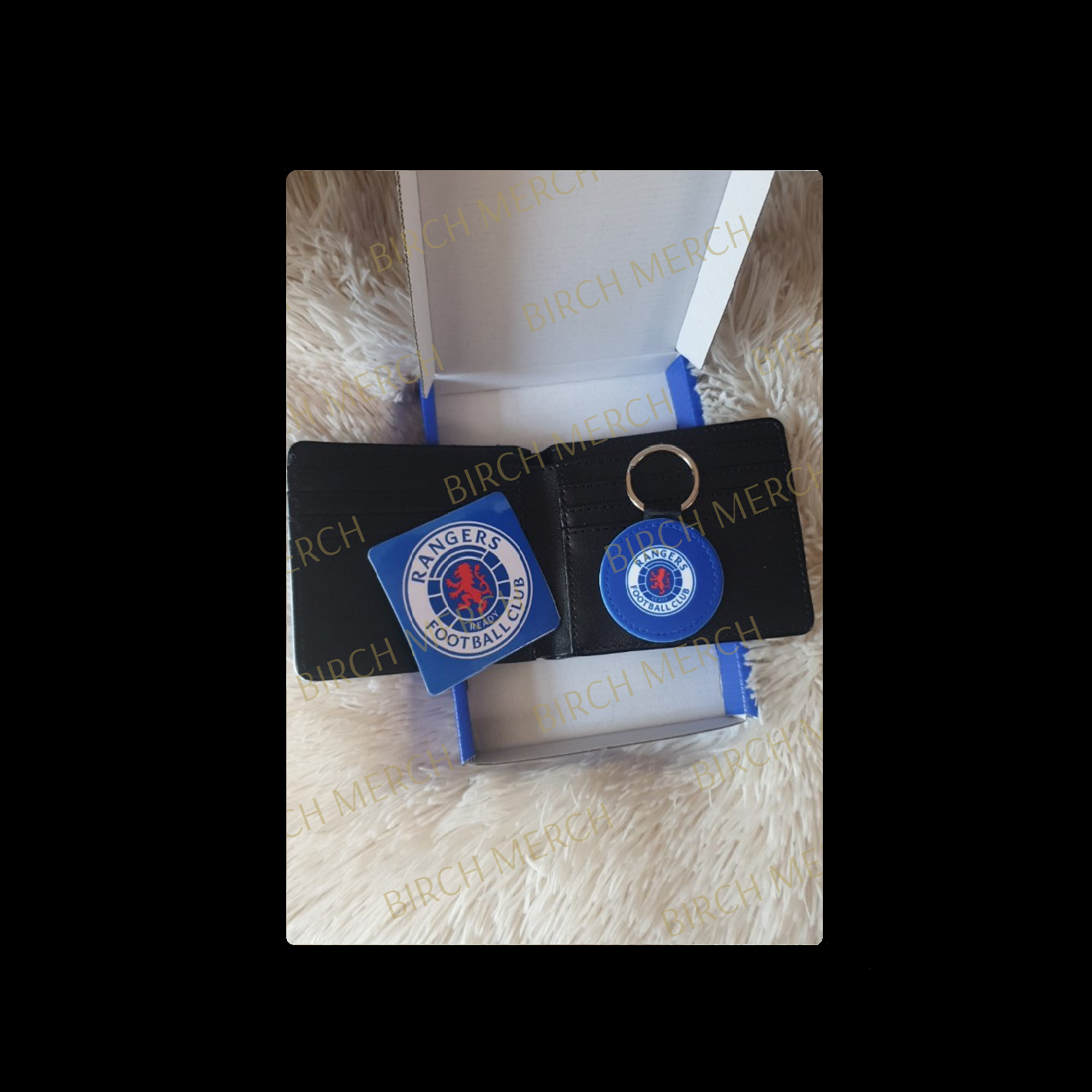Glasgow Rangers Badge PU Material Wallet Gift Box Set