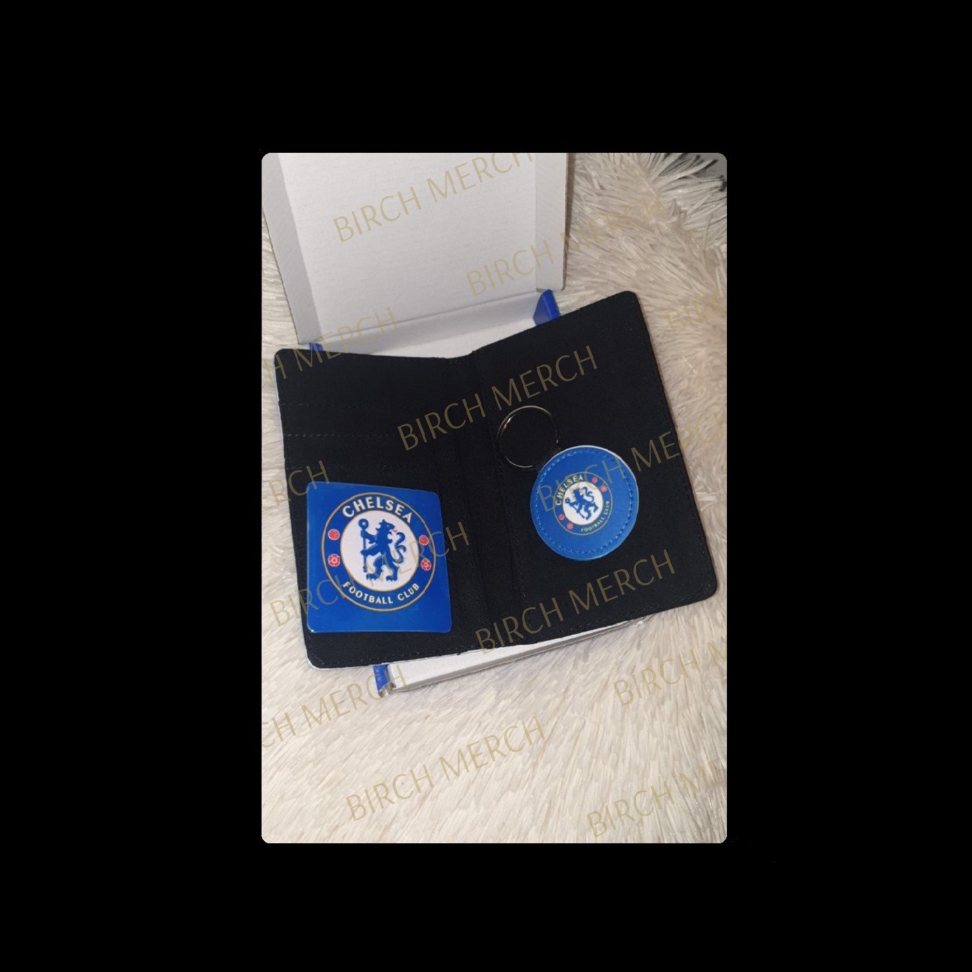 Chelsea Badge PU Material Passport Holder Wallet Gift Box Set