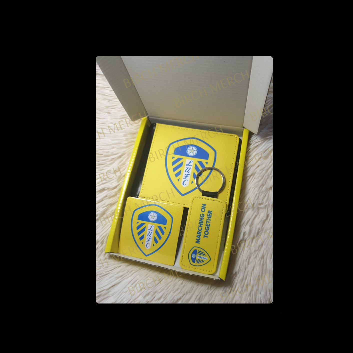 Leeds United Badge PU Material Wallet Gift Box Set 1