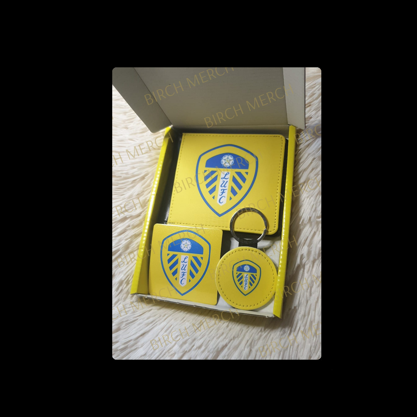 Leeds United Badge PU Material Wallet Gift Box Set 2