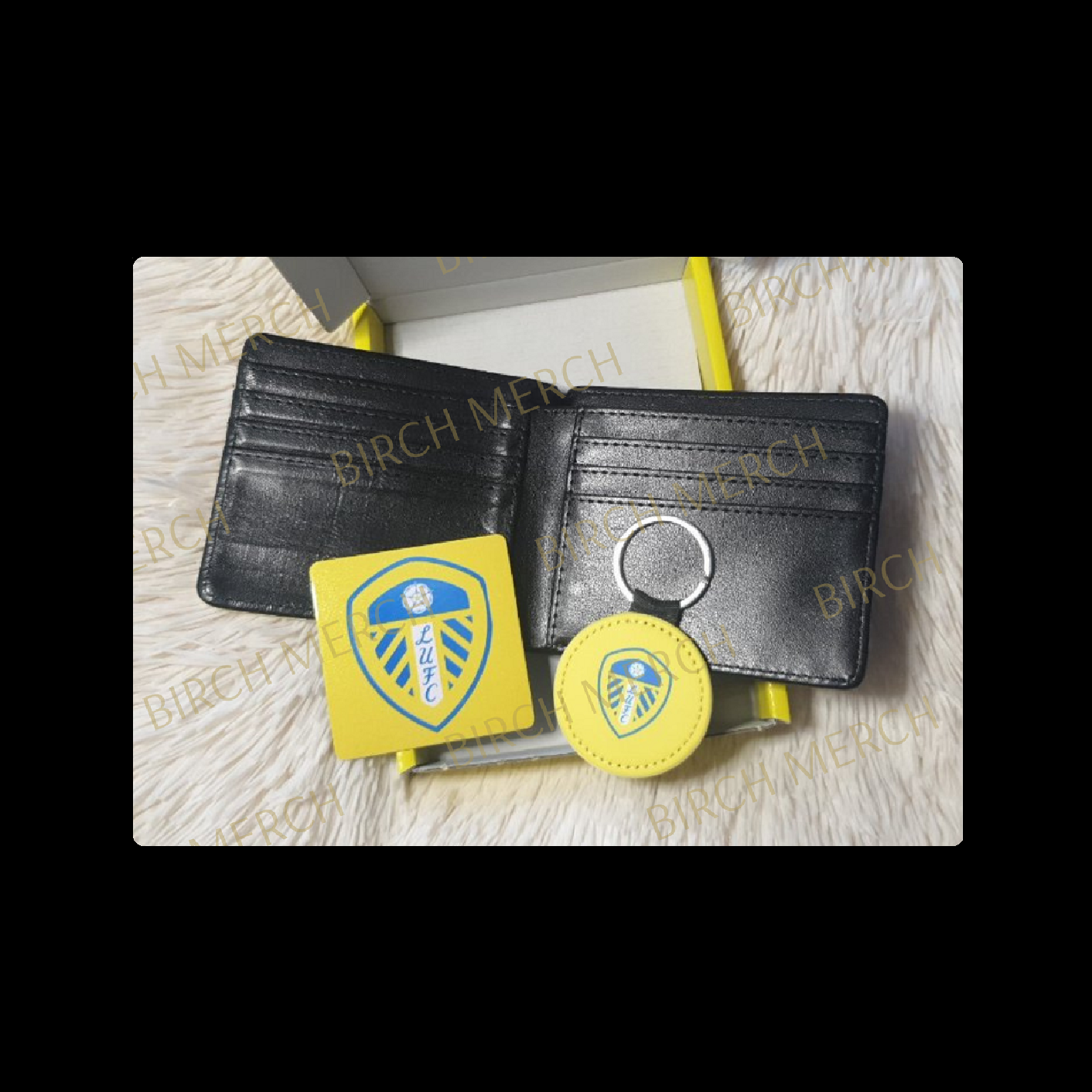 Leeds United Badge PU Material Wallet Gift Box Set 2