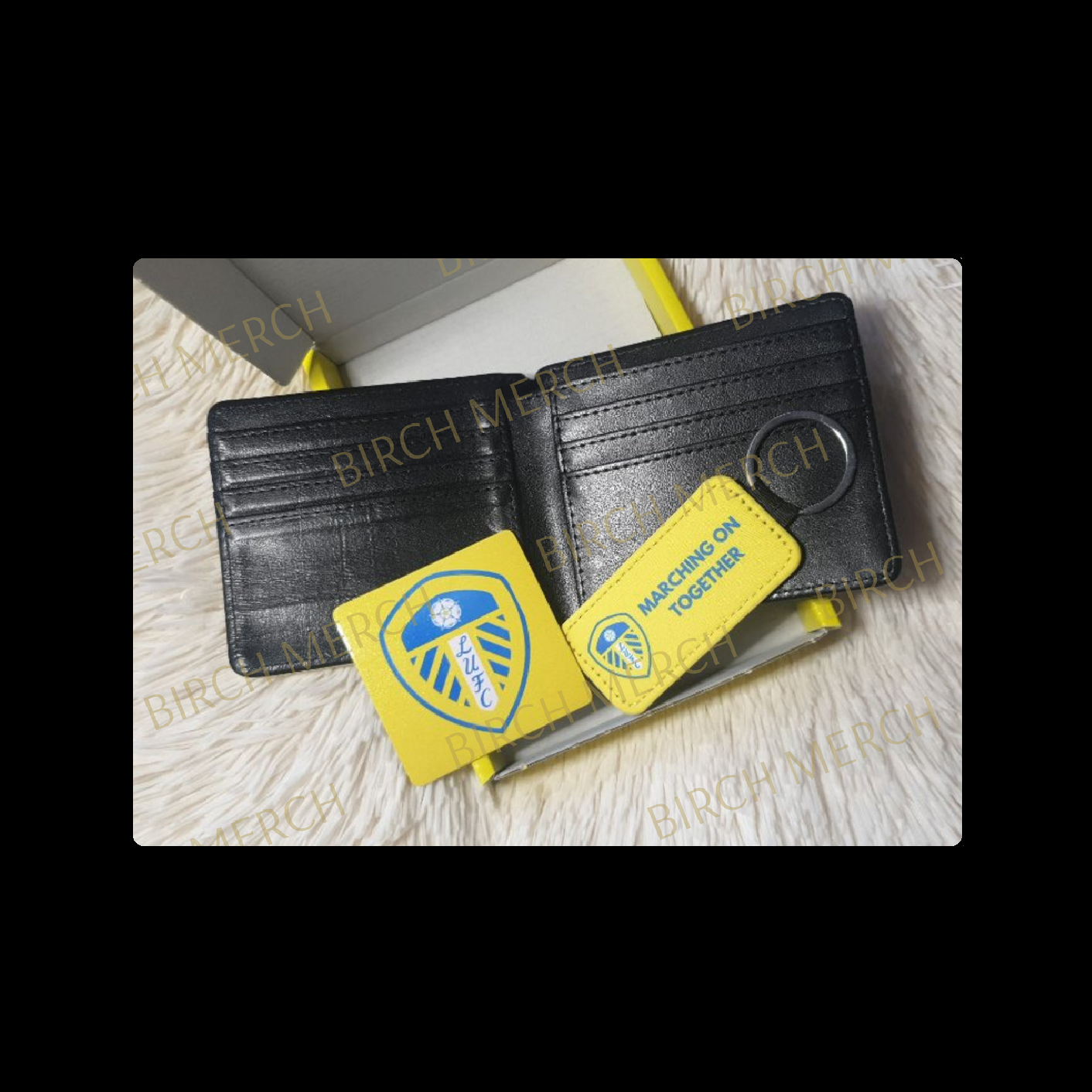 Leeds United Badge PU Material Wallet Gift Box Set 1
