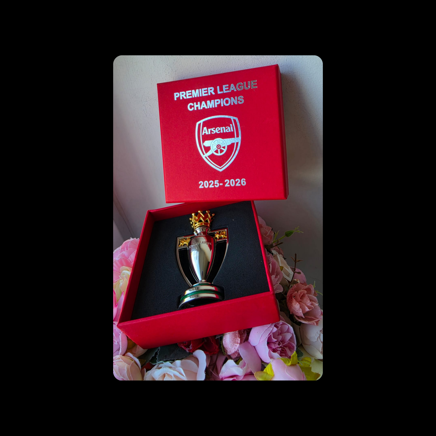 Arsenal Mini Premier League Champions Trophy 9.5cm