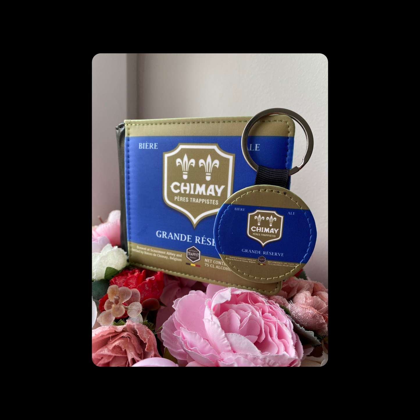 Chimay Grande Reserve Belgium Beer PU Material Wallet & Keyring