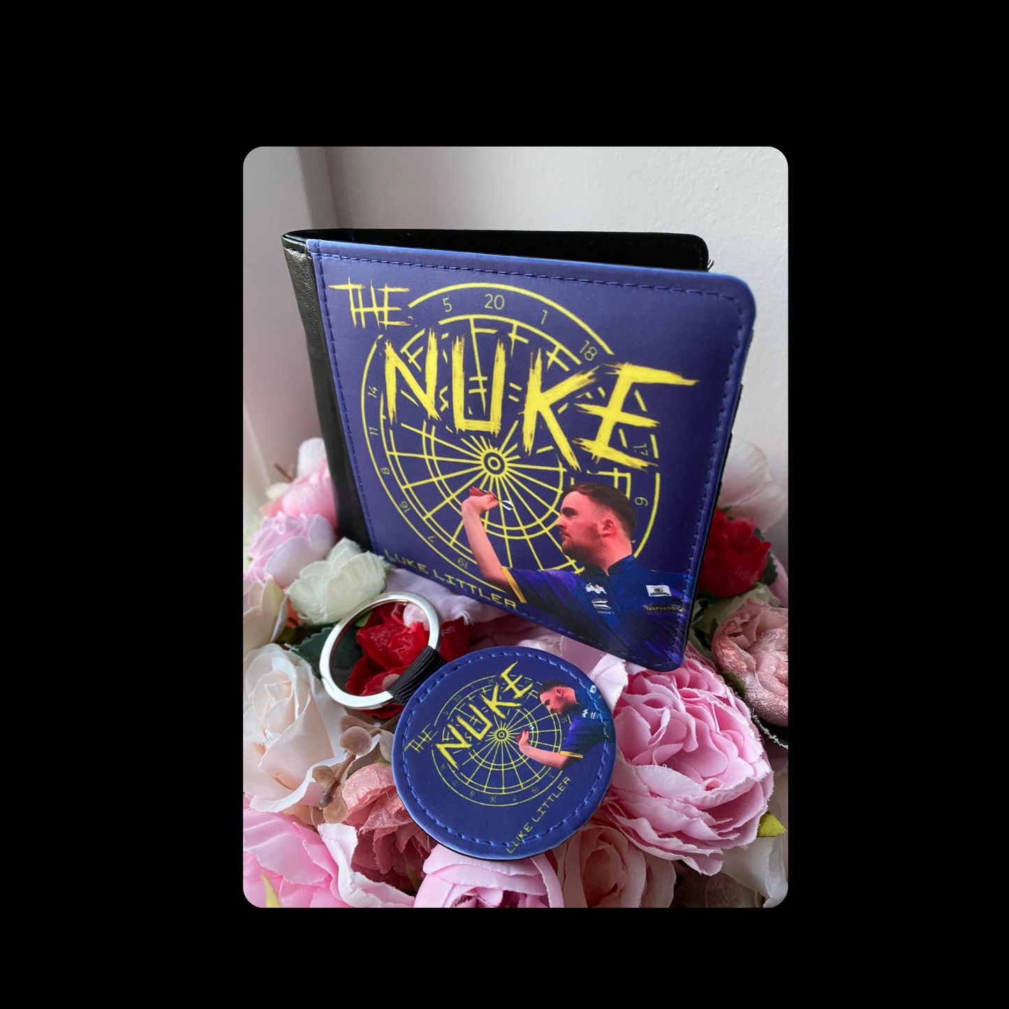 Luke Littler The Nuke Darts PU Material Wallet & Keyring