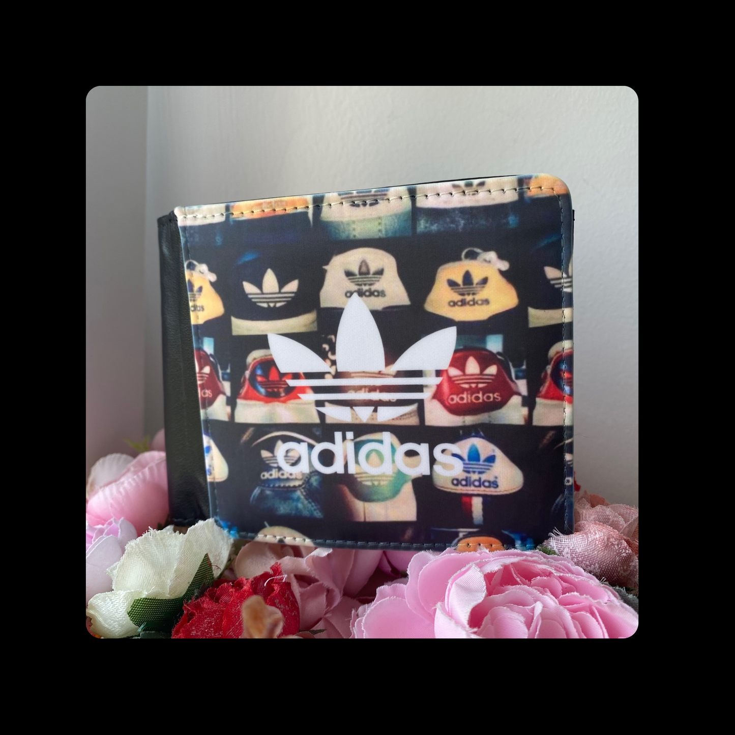 Adidas Trainer Heel Collage PU Material Wallet