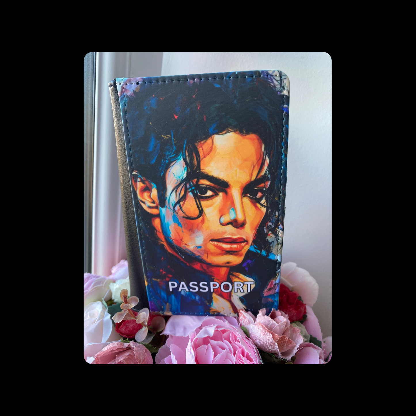 Michael Jackson PU Material Passport Holder