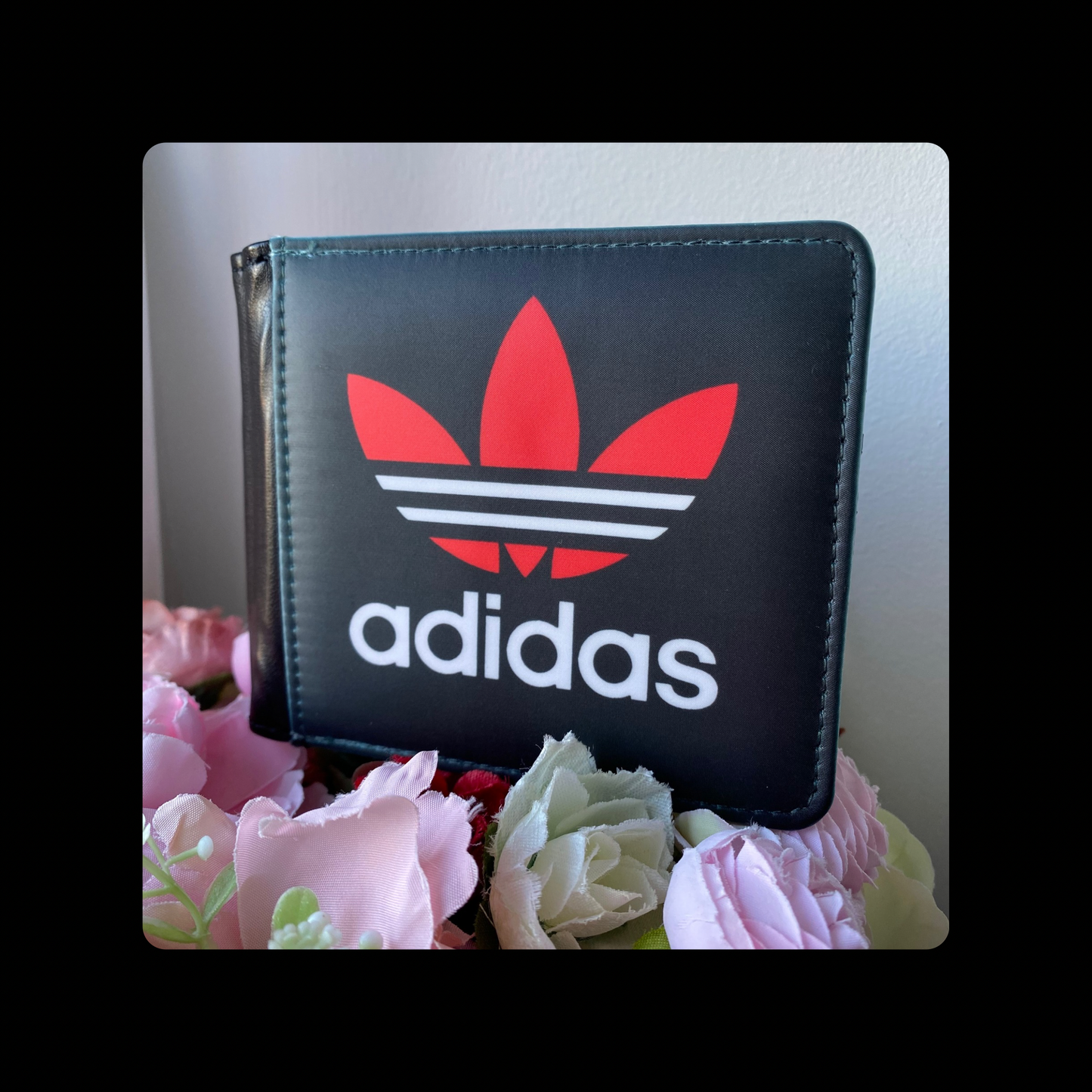 Adidas Trefoil Red & White PU Material Wallet