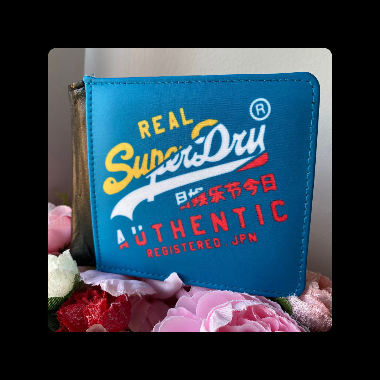 Superdry Three Colour Logo PU Material Wallet