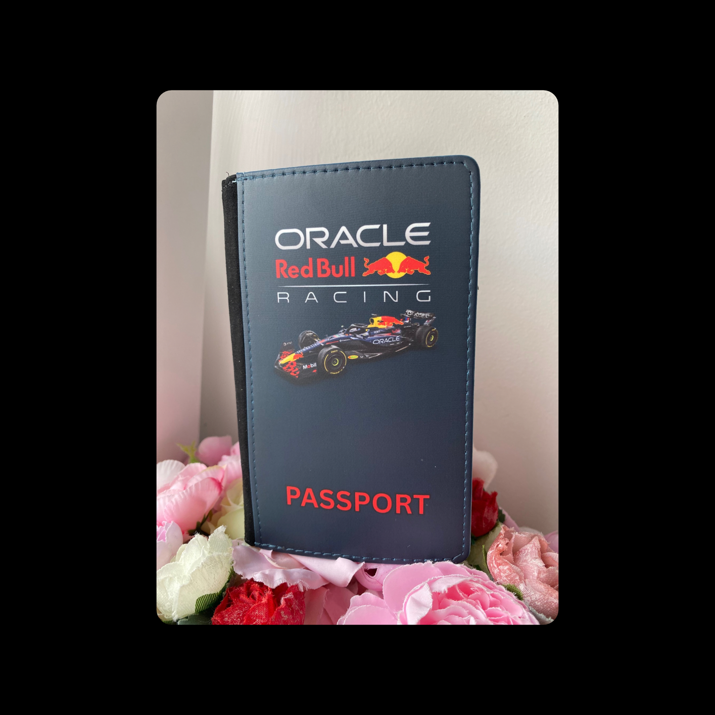 Red Bull F1 Racing Car PU Material Passport Holder