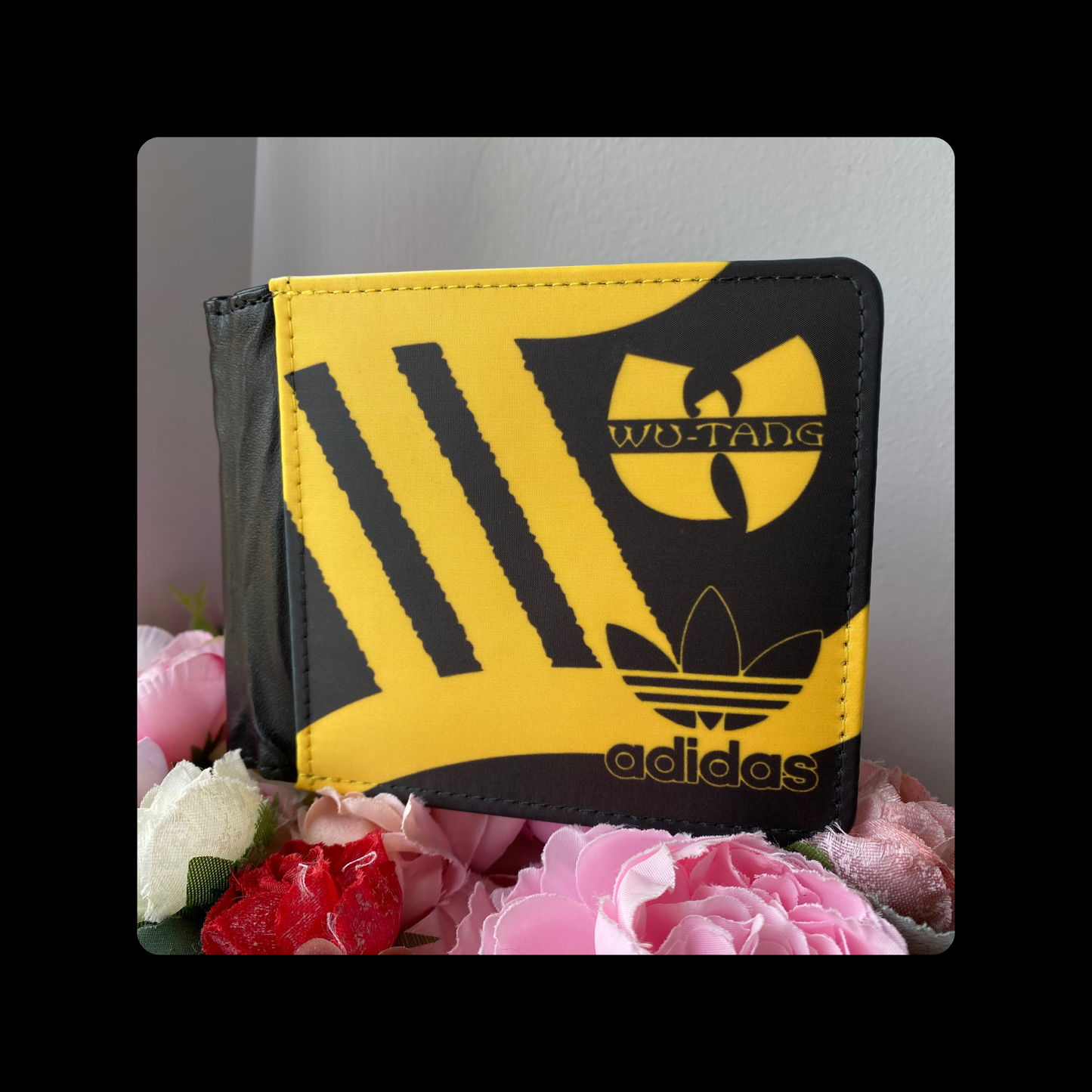 Adidas Wu-Tang Black & Yellow PU Material Wallet
