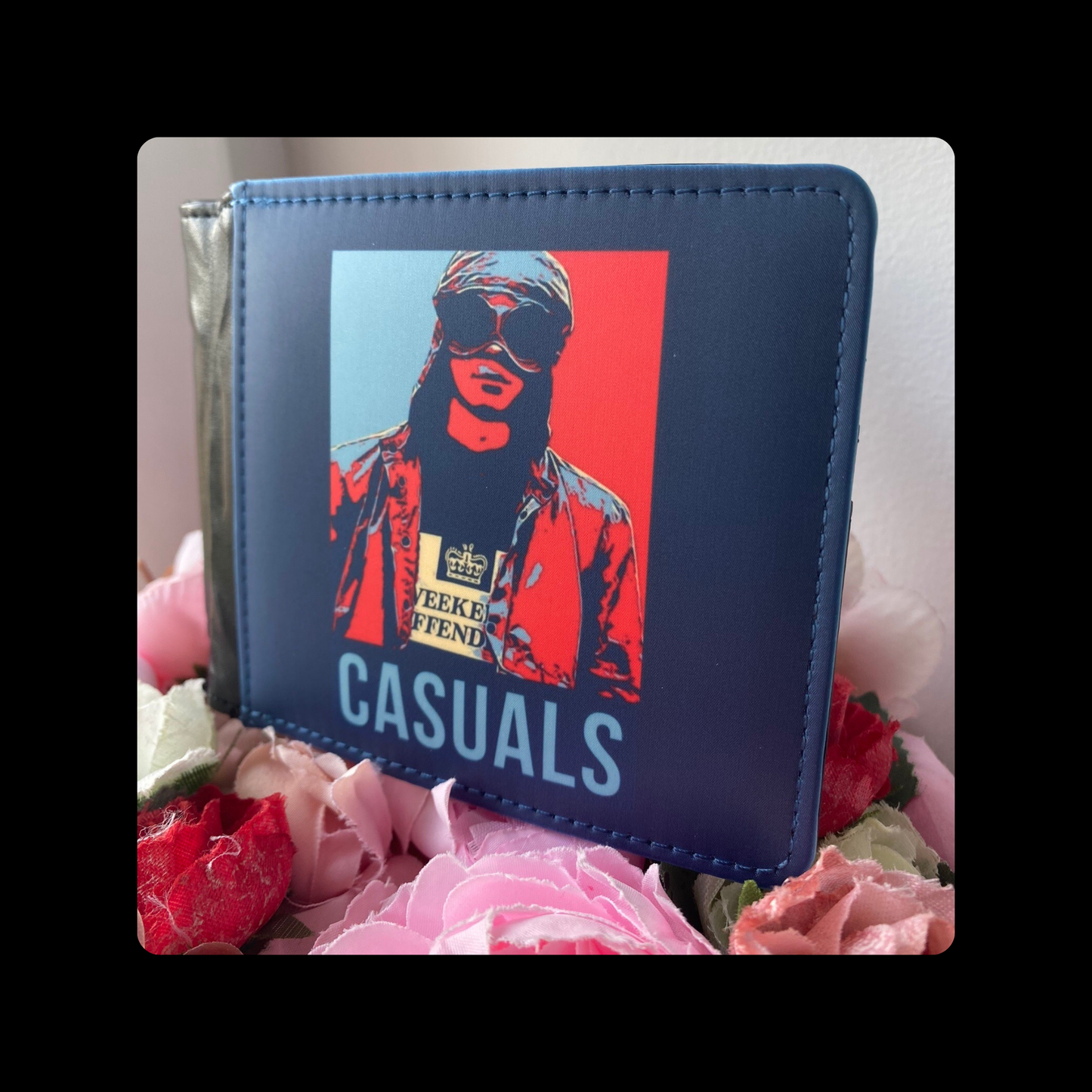 Weekend Offender Football Casuals Red & Blue PU Material Wallet
