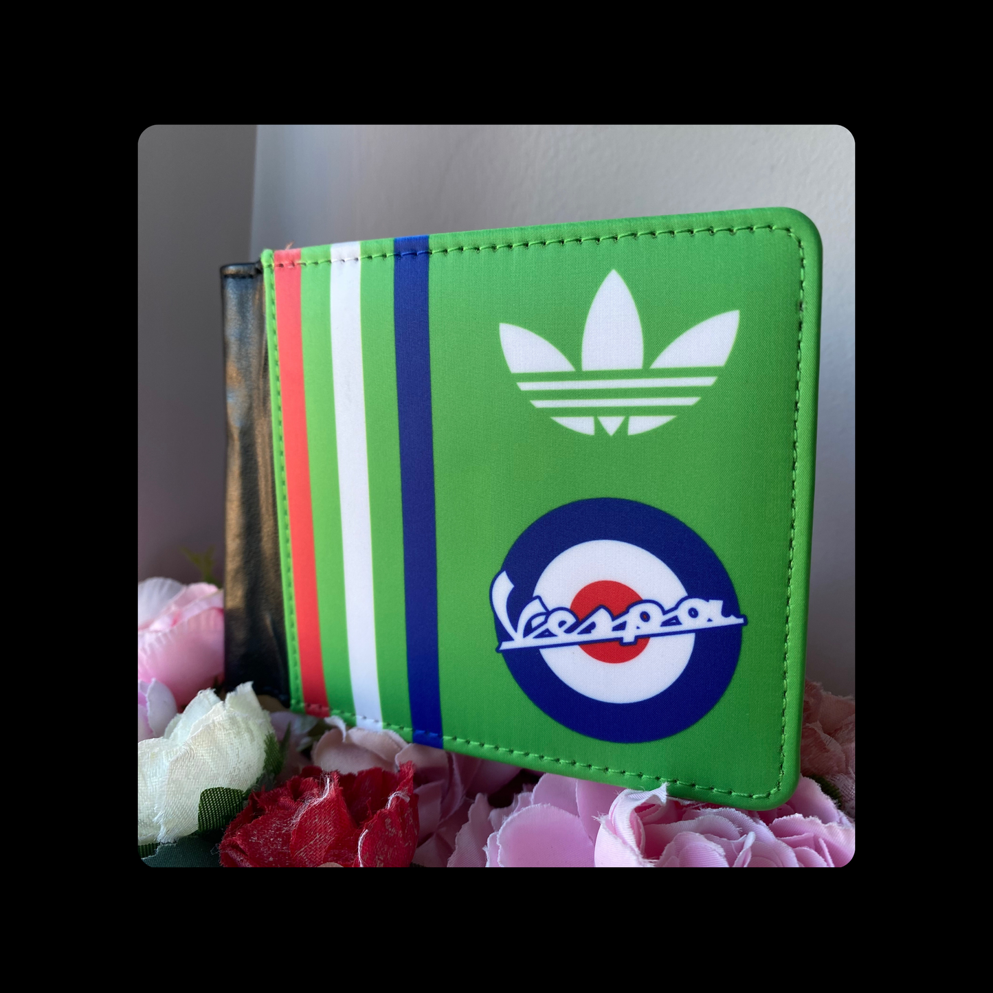 Adidas Vespa Target Green PU Material Wallet