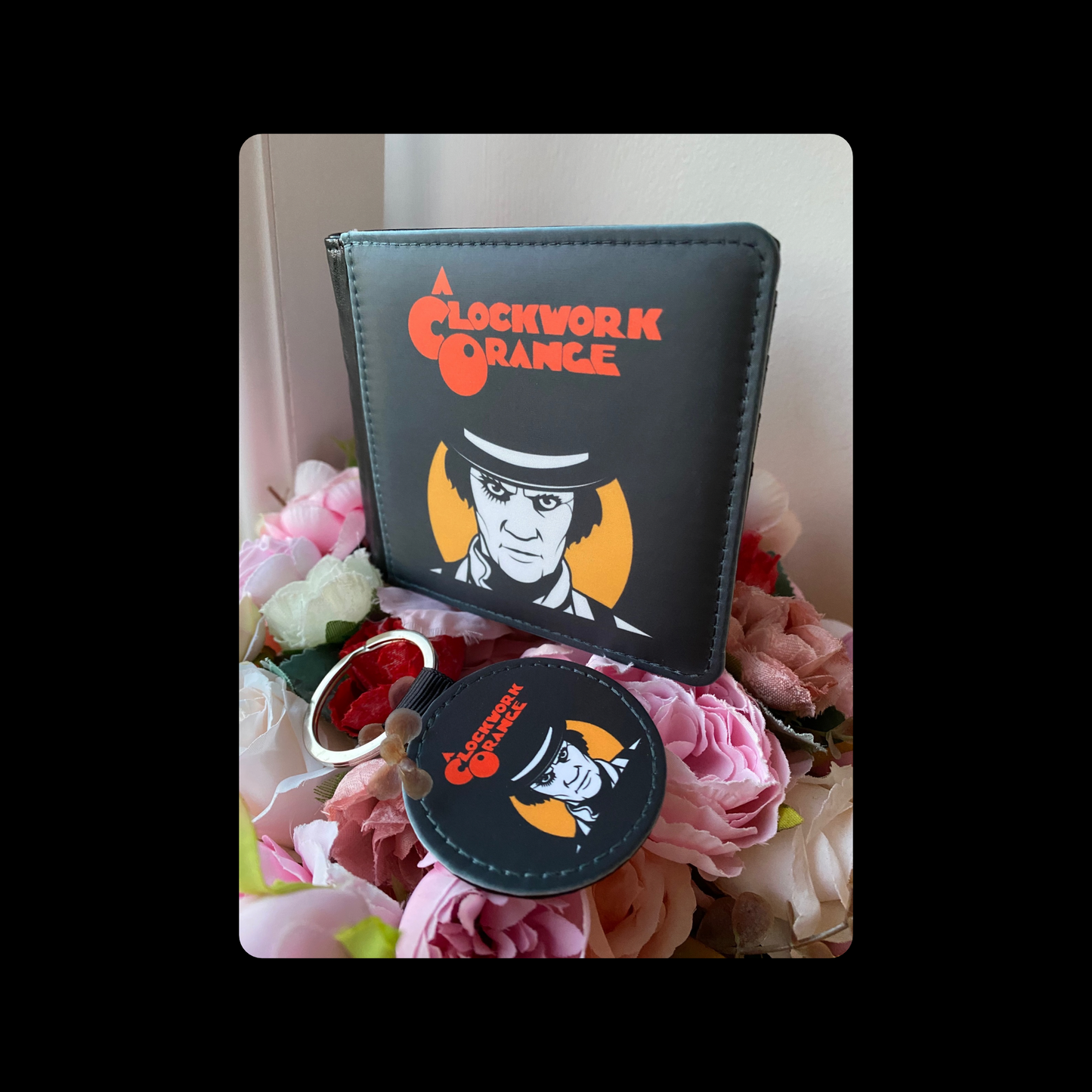 A Clockwork Orange PU Material Wallet & Keyring