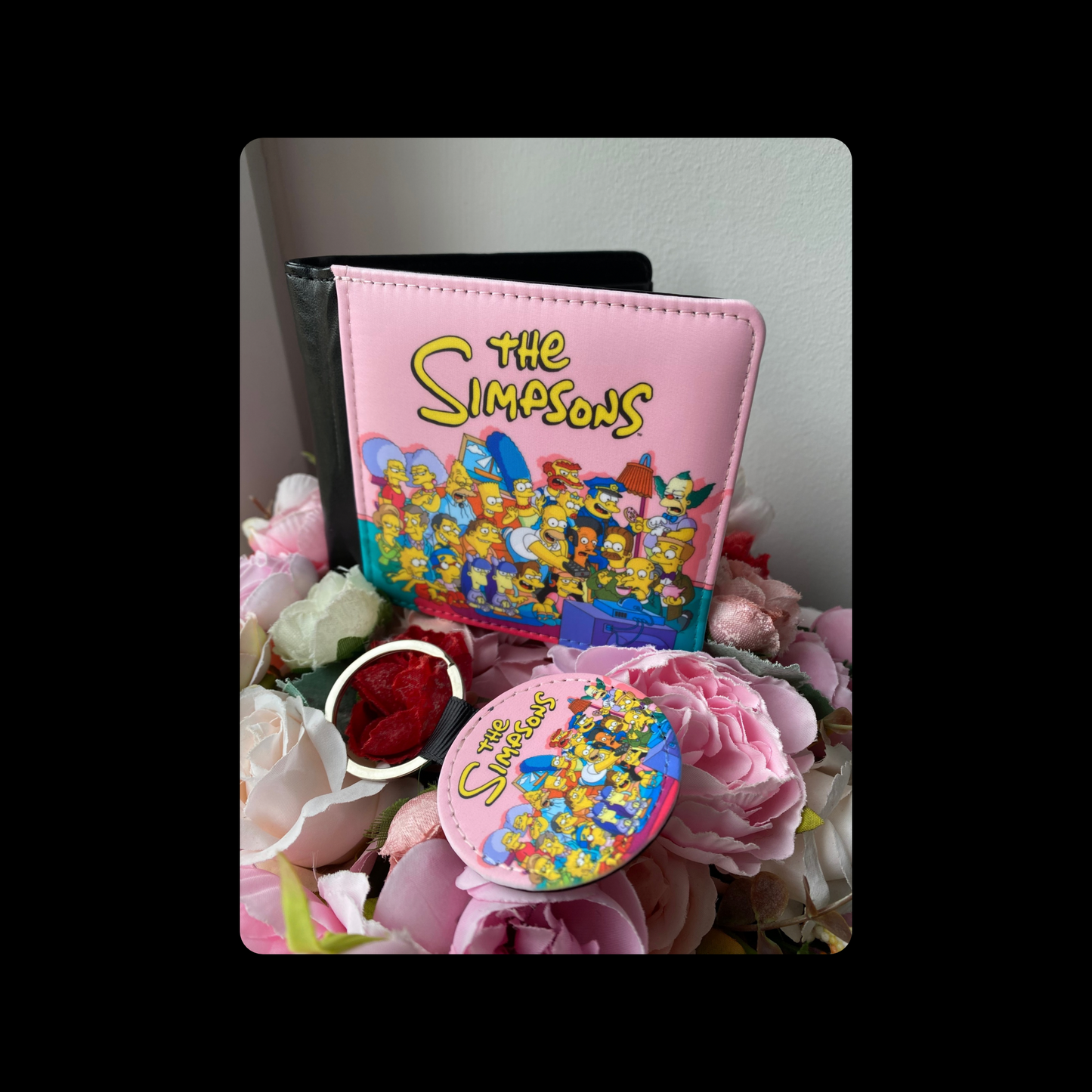 The Simpsons PU Material Wallet & Keyring