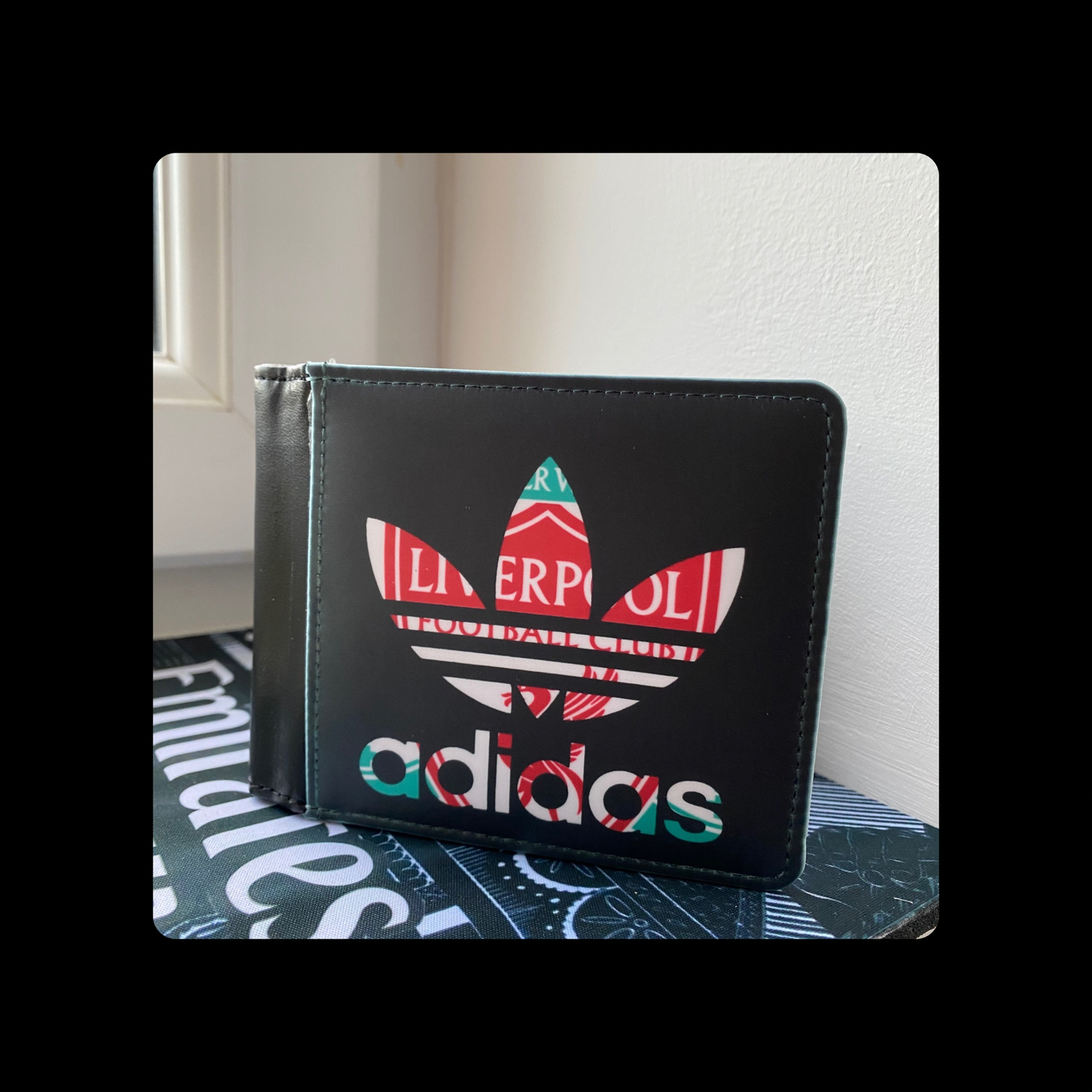 Liverpool Adidas PU Material Wallet 10cm x 9.5cm