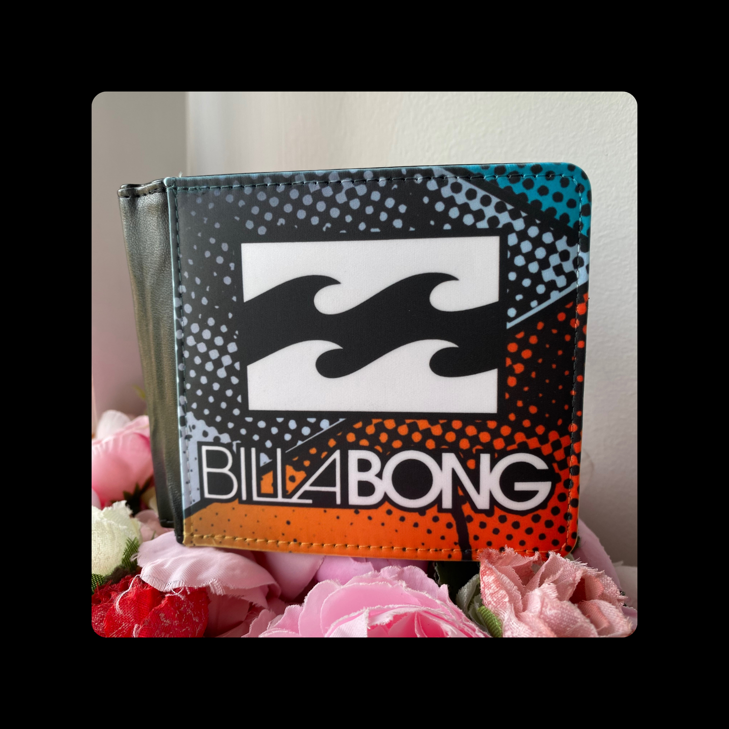 Billabong Logo PU Material Wallet