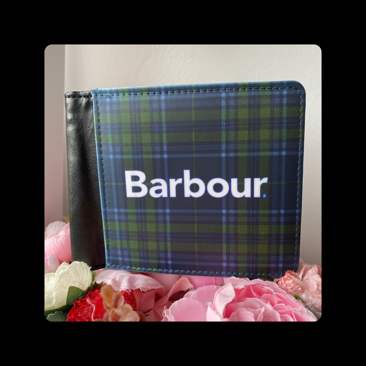 Barbour Tartan Pattern PU Material Wallet