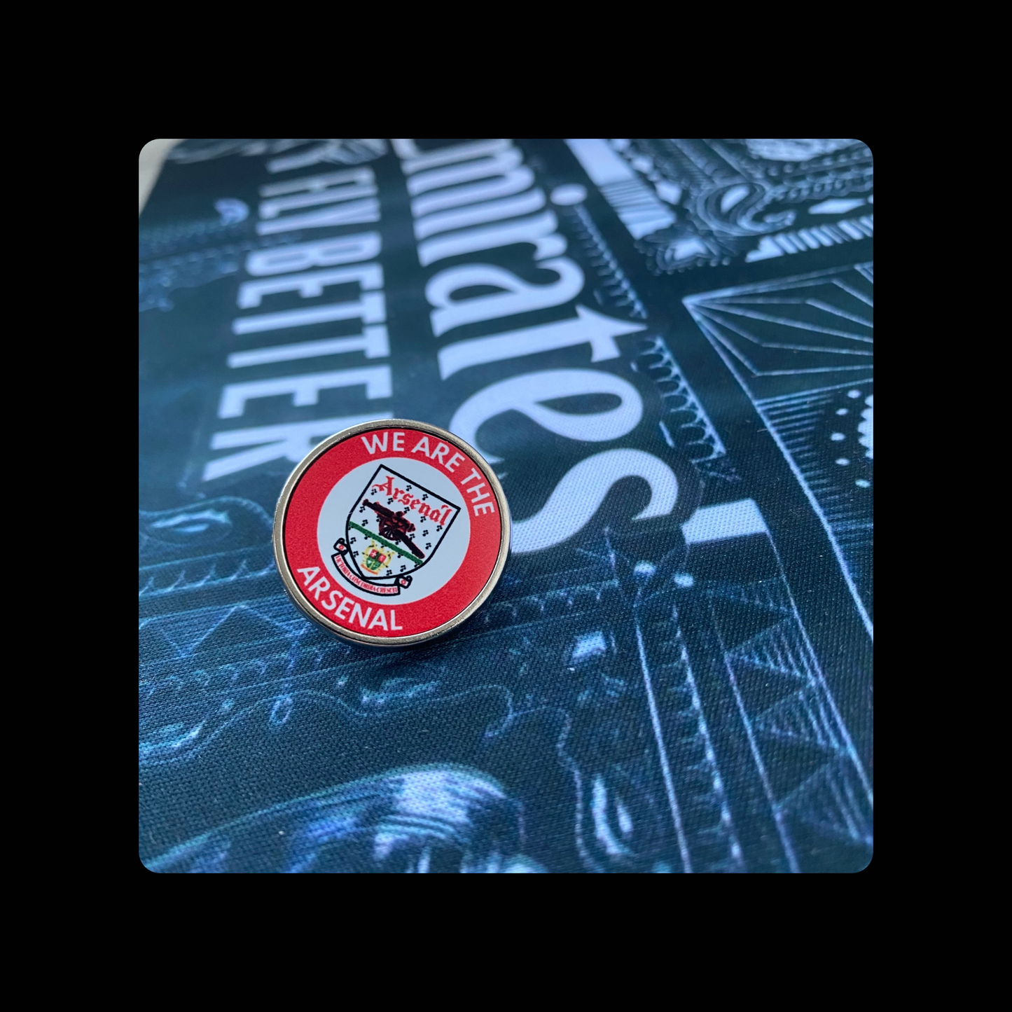 Arsenal 1990-1993 Badge We Are The Arsenal Round Pin Badge 20mm