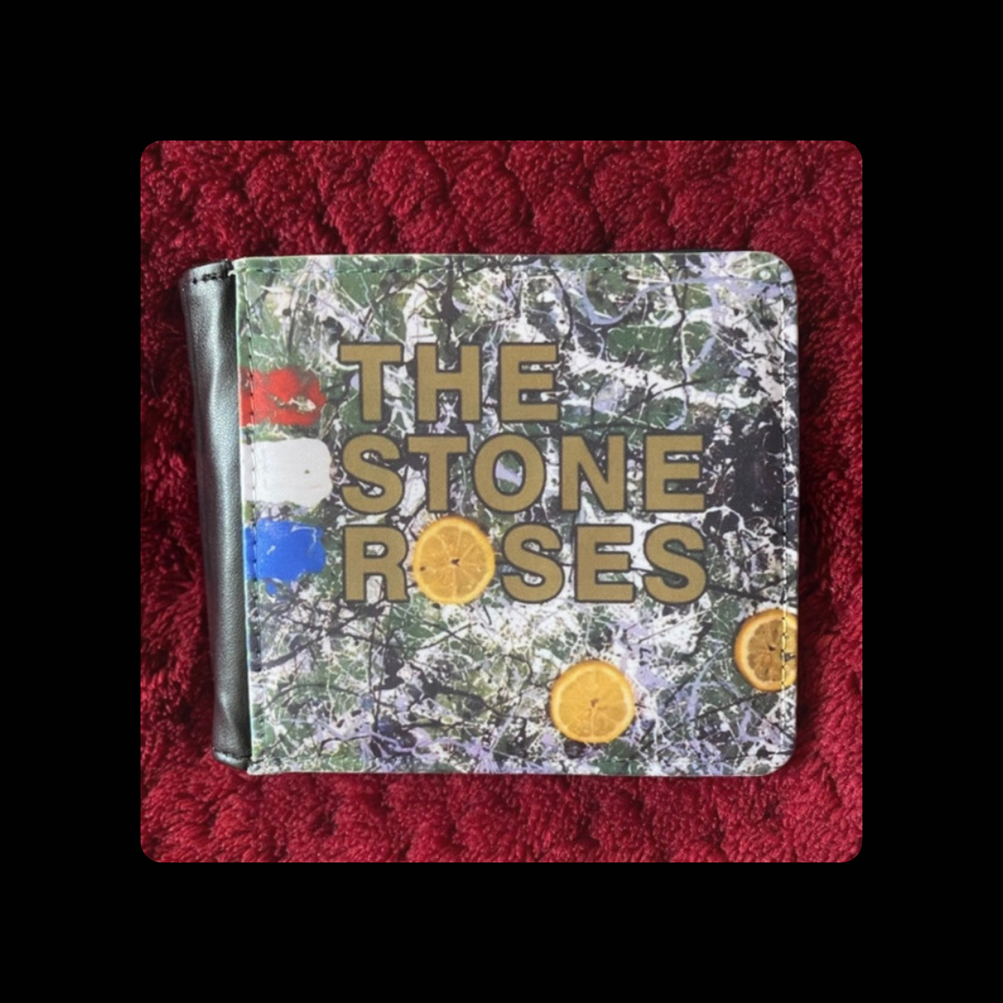 Stone Roses PU Material Wallet 10cm x 9.5cm