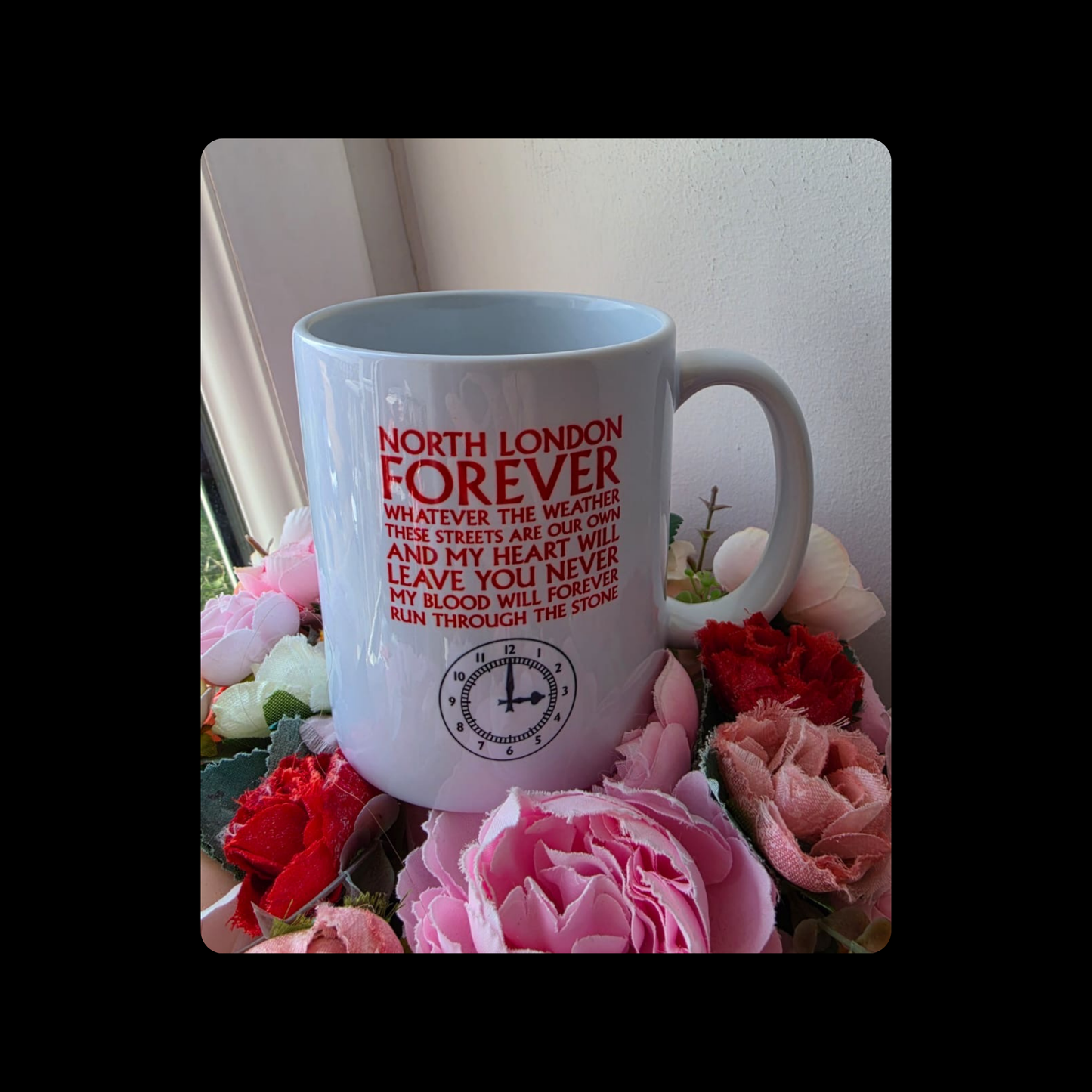 North London Forever Lyrics Clock End Clock 11oz (330ml) Ceramic Mug