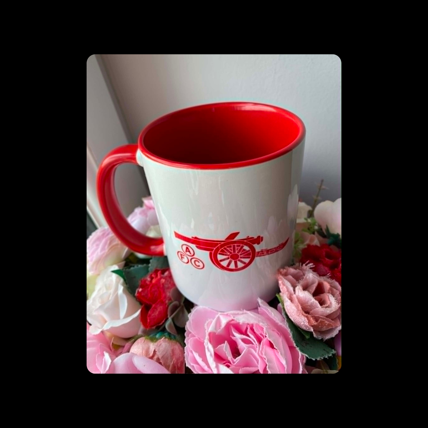 Arsenal 1978-1979 Badge Red & White 11oz (330ml) Ceramic Mug