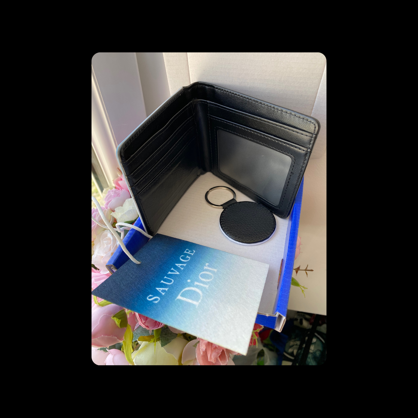 Dior Sauvage PU Material Wallet Gift Set