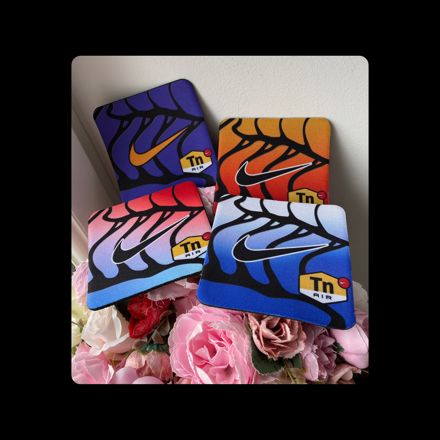 Nike TN Air Rubber Backed 10cm Coasters Set of 4