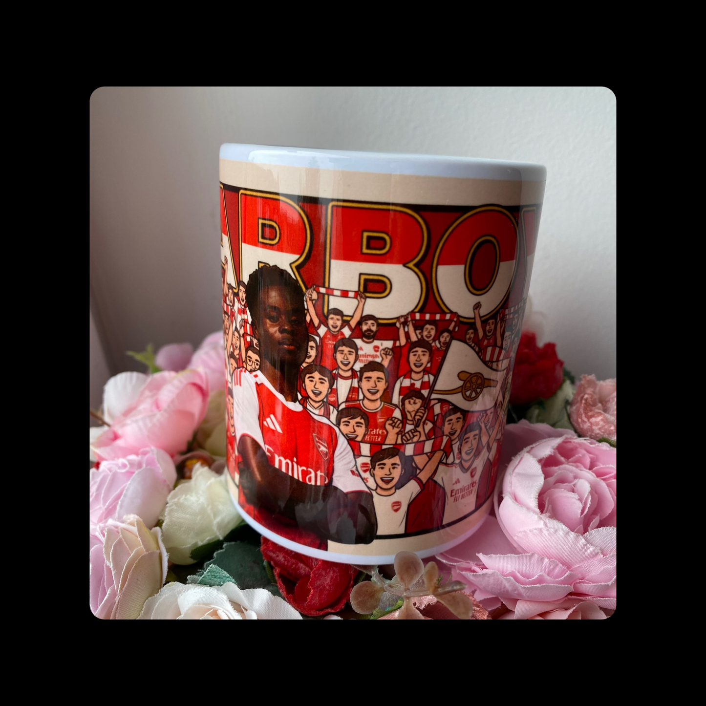 Arsenal Saka Starboy Retro Vintage Style 11oz (330ml) Ceramic Mug