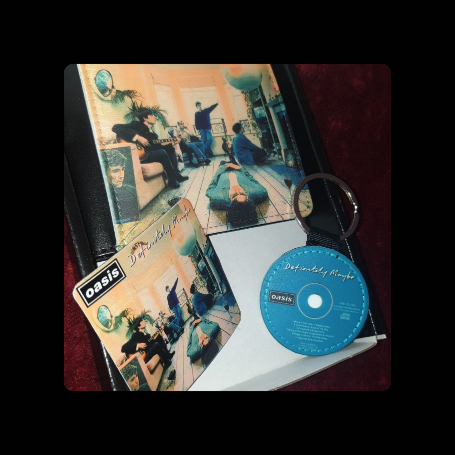 Oasis Definitely Maybe PU Material Wallet Gift Box Set