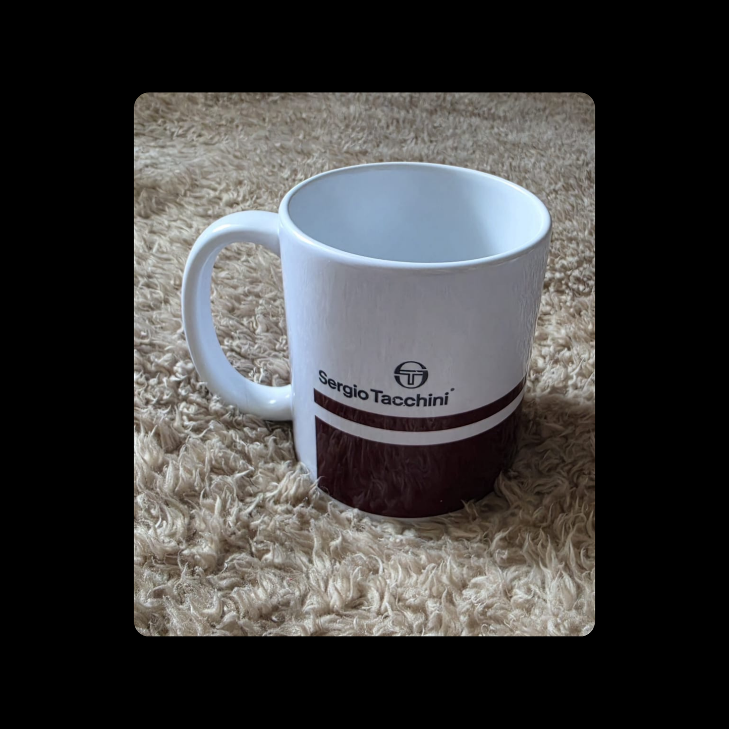 Sergio Tacchini Burgundy 11oz (330ml) Ceramic Mug