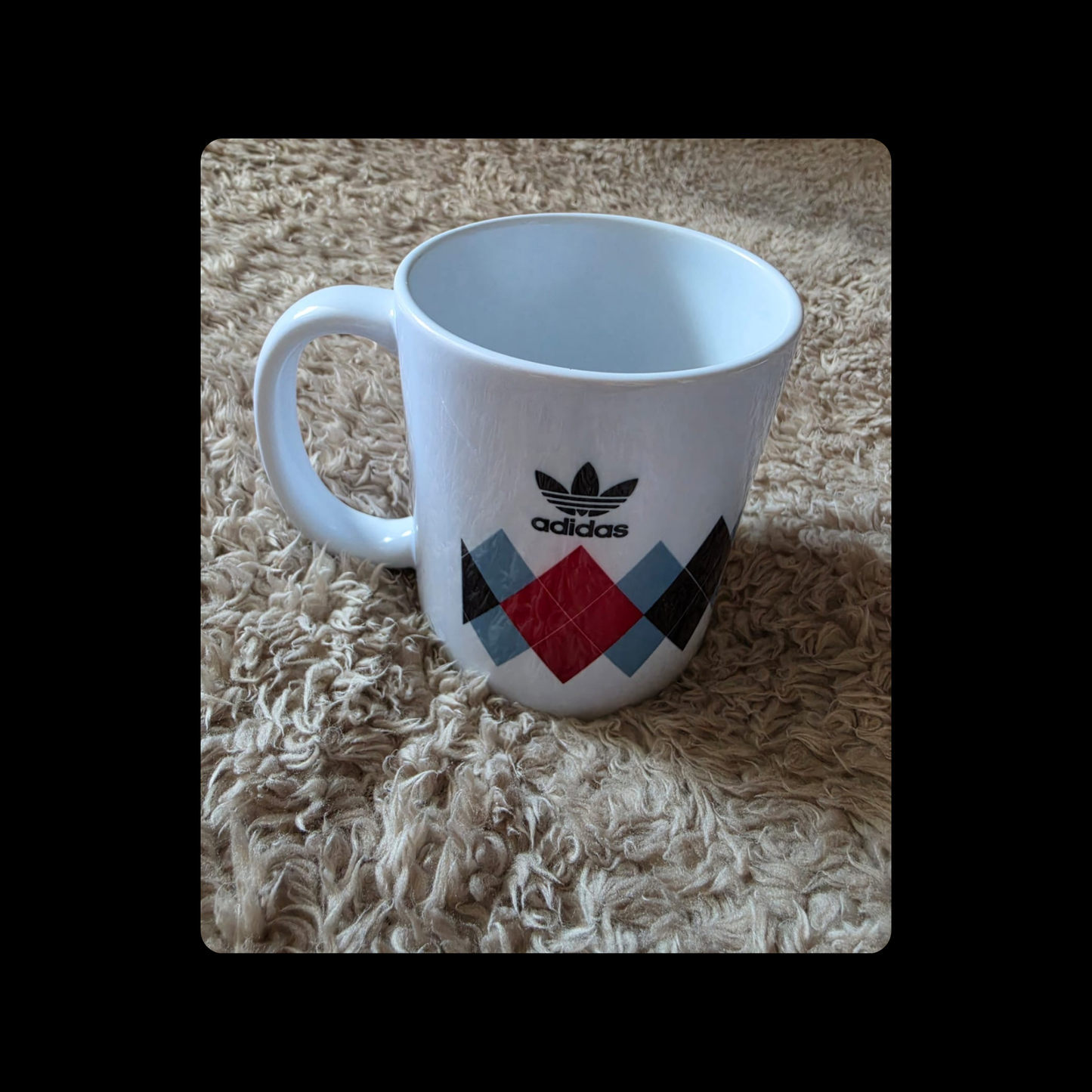 Adidas Originals Argyle Golf 80’s Football Casual Style White 11oz (330ml) Mug