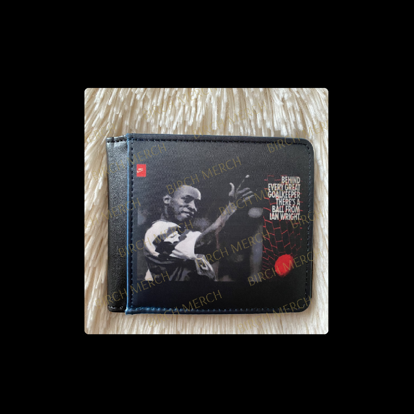 Arsenal Ian Wright PU Material Wallet 10cm x 9.5cm