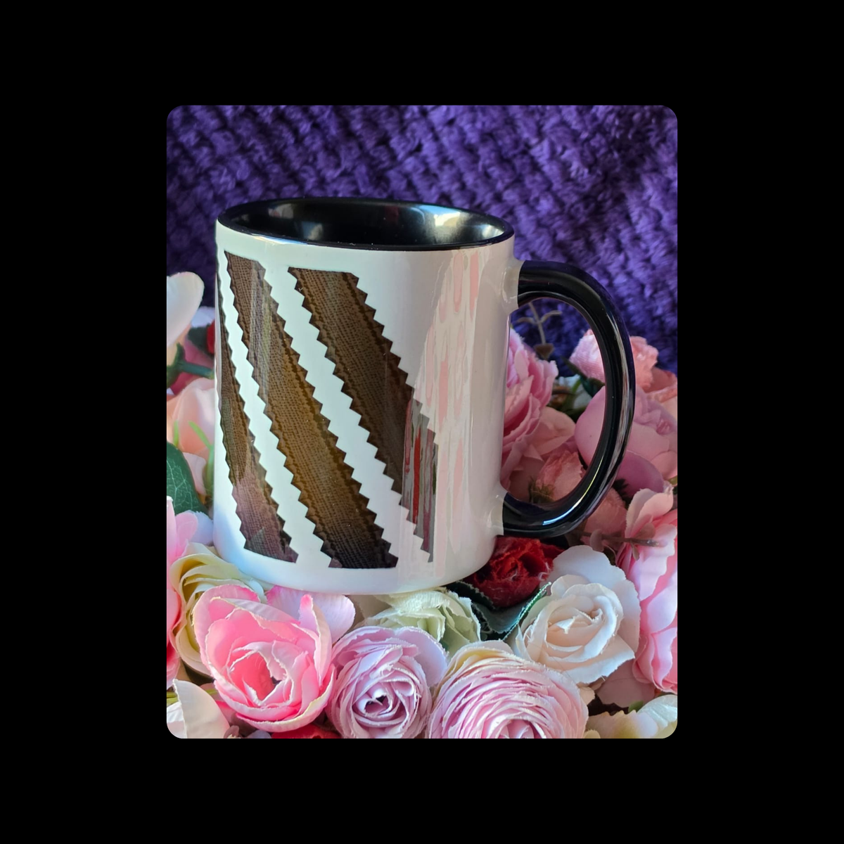 Adidas Trefoil White & Black Two Colour 11oz (330ml) Ceramic Mug