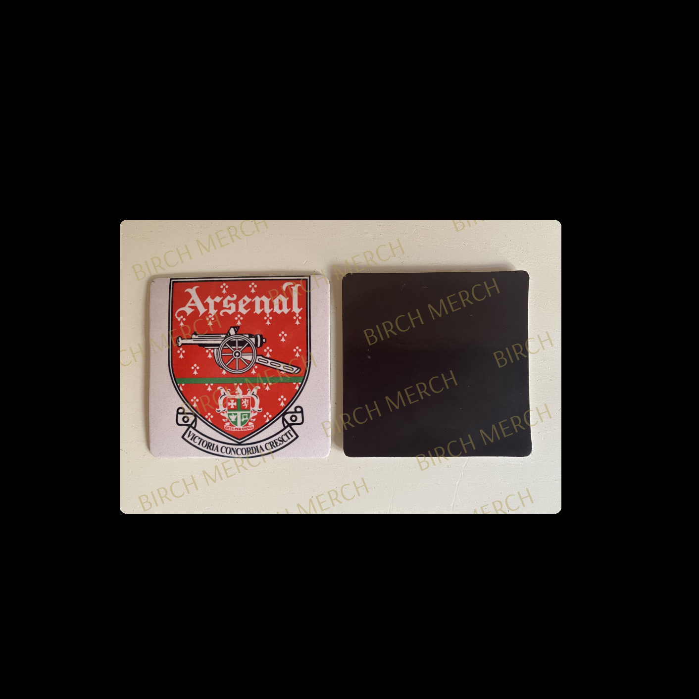 Arsenal 1990-1994 Badge Square Magnet 6.5cm x 6.5cm