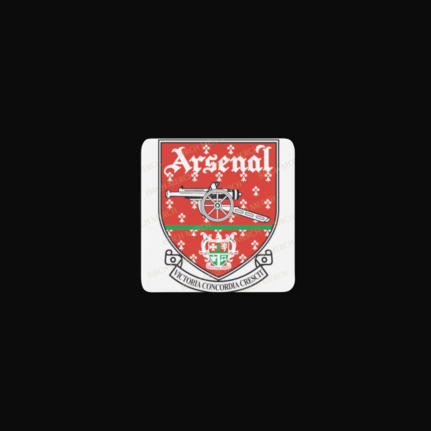 Arsenal 1990-1994 Badge Square Magnet 6.5cm x 6.5cm