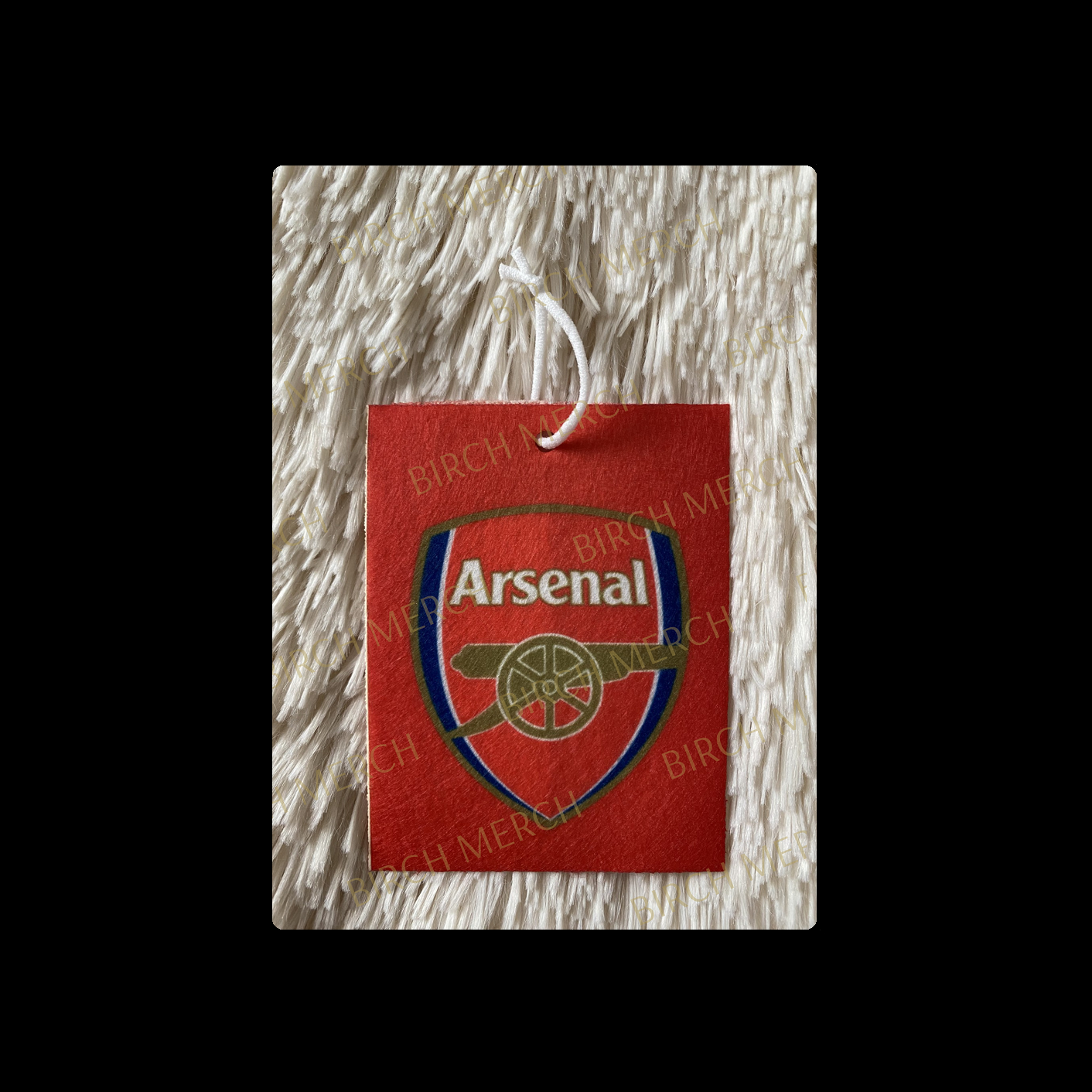 Arsenal Red Badge Double Sided Air Freshener 10cm x 7.5cm