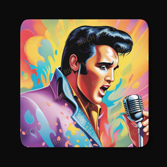 Elvis Presley Square Coaster 9cm x 9cm Design 11