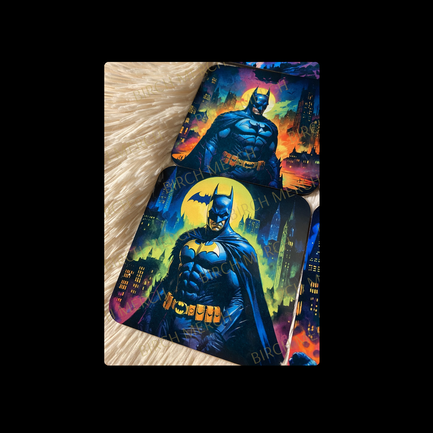 Batman Square 8 Coaster Set 9cm x 9cm