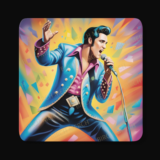 Elvis Presley Square Coaster 9cm x 9cm Design 12