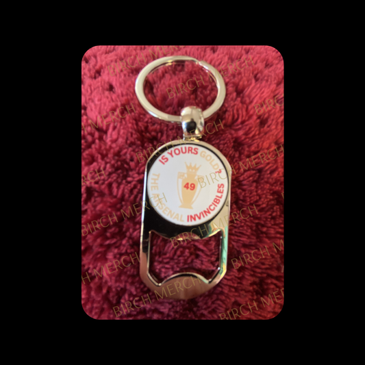 Arsenal Is Yours Gold? Metal Keyring Bottle Opener 5cm x 2.7cm