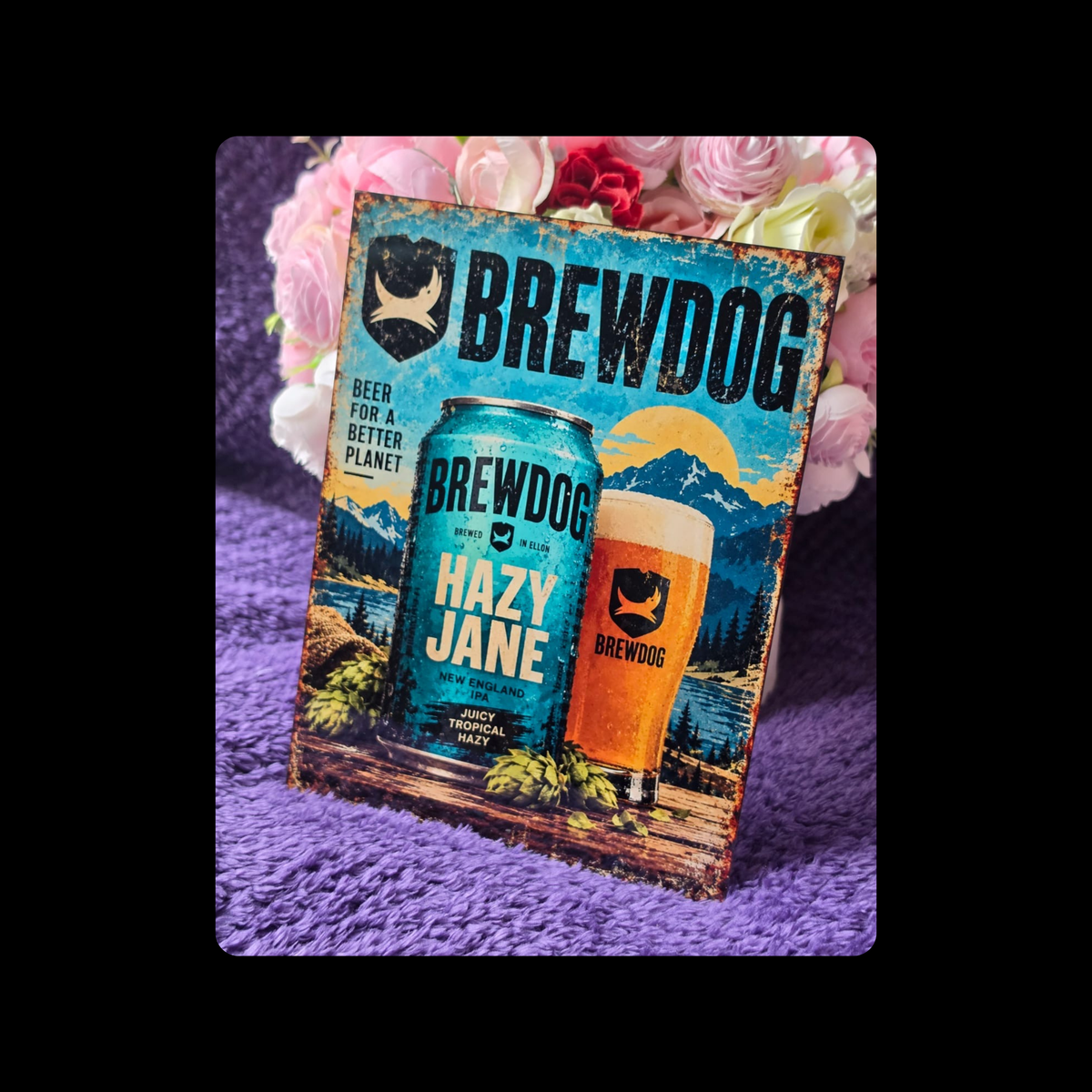 Brewdog Hazy Jane Metal Sign 15cm x 20cm