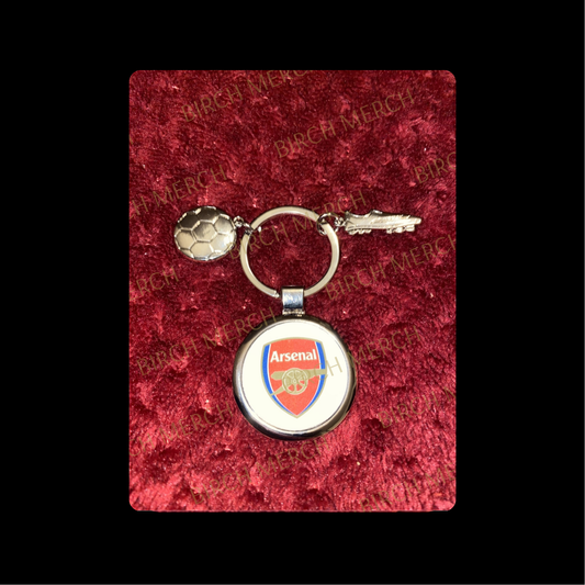 Arsenal Badge Round Metal Charm Keyring 35cm