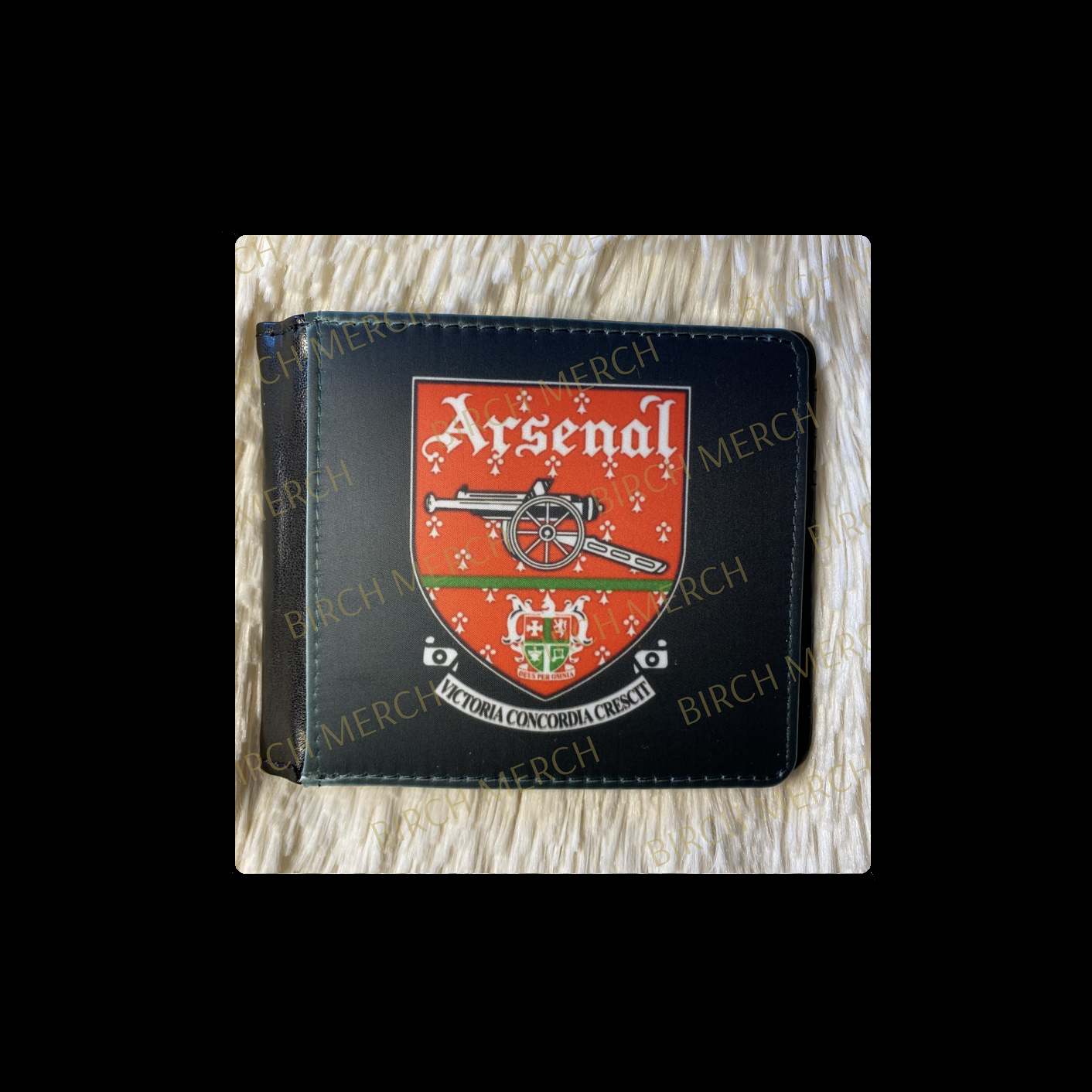 Arsenal 1990-1994 Badge PU Material Wallet 10cm x 9.5cm